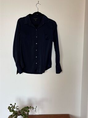 Banana Republic Navy Button-Down Shirt